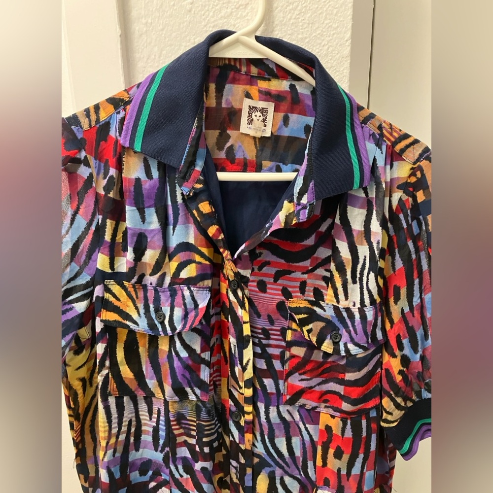 Anne Klein Multicolor Patterned Maxi Dress
